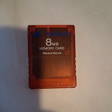 AUTHENTIC SONY SCPH-1020 PLAYSTATION 2 MEMORY CARD 8MB Ruby magic gate