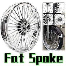 21x3.5 Front Wheel Dual 36 Fat Spokes For Harley Touring Electra Glide Road King