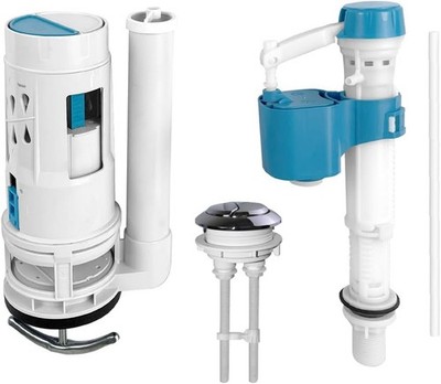 2-Inch Dual Flush Valve Replacement Kit for One-Piece Toilets 