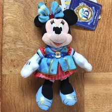 Disneyland Minnie Mouse Plush Doll Key Chain New Tokyo Disneysea 15th Japan F/S