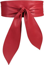 Womens Obi Belt Fashion Leather Wrap Wide Cinch Belt Corset Tie Waistband for Dr