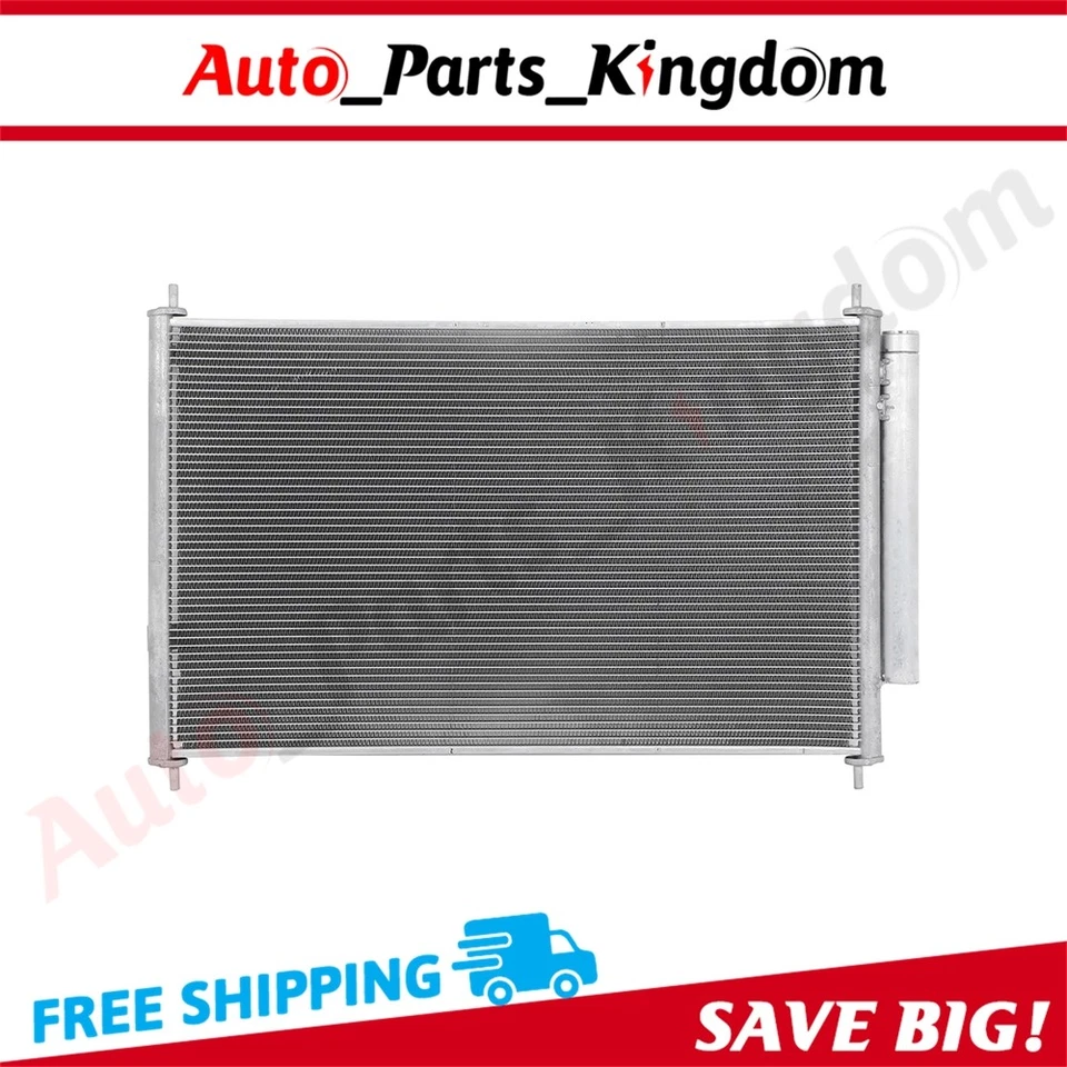 Kit de refrigeración de radiador y condensador de CA de aluminio para Toyota Corolla Pontiac 2009-13 Foto 2 de 4