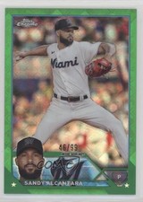 2023 Topps Chrome Logofractor Edition Green Refractor 46/99 Sandy Alcantara 4g8