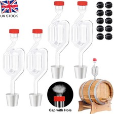 4Pcs Twin Bubble Airlock Set Fermentation Airlock Brewing Airlocks Brew Kit