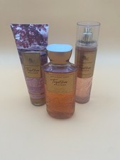 Bath Body Works Together Weather Body Cream, Fragrance Mist Shower Gel Trio