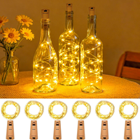 Kolpop 6 StüCk Led Lichterkette Mit Batterie, 2M 20LED Mini Lichterkette FüR Auß