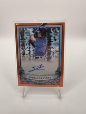2024 Bowman sterling Orange Refractor  Autograph /75 Adrian Santana Rays