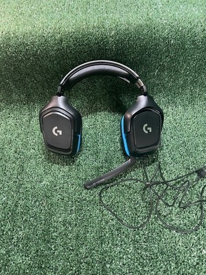 Logitech G432 3.5mm Wired Surround Sound Gaming Headset - Black/Blue Very Good