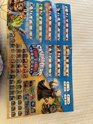 Skylanders Trap Team Character Roster Poster 2014 Activision