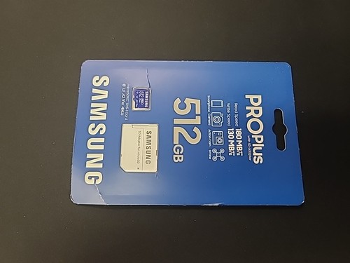 Carte mémoire microSDXC Samsung 512 Go Pro Plus avec adaptateur SD - (MB-MD512SA/AM) - Photo 3 sur 3