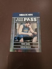 Marc Gasol 2017-18 Panini NBA Hoops Backstage Pass #7 Memphis Grizzlies Insert