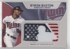 2017 Topps MLB Independence Day Silhouetted Batter Logo Byron Buxton Patch 2r7
