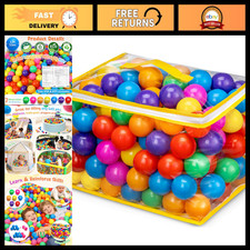 Colorful Plastic Ball Pit Balls for Babies, Toddlers & Kids - Fun Playtime Toy