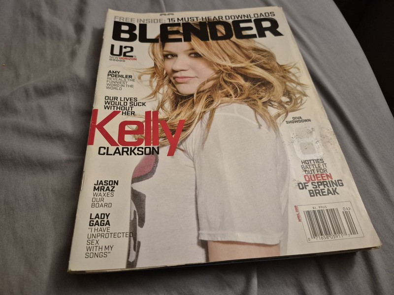 BLENDER magazine Kelly Clarkson Jason Mraz Lady Gaga Amy Poehler Dhani Harrison 
