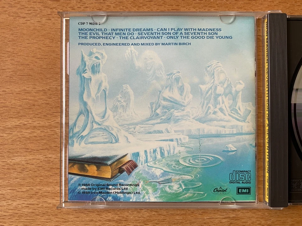 CD Iron Maiden Seventh son of a seventh son, 1st press, Capitol Made in U.S.A. - Bild 4 von 4