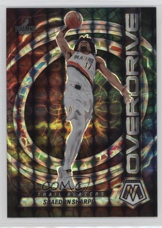 2022-23 Panini Mosaic Overdrive Shaedon Sharpe #23 Rookie RC 13px