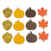 Vbs Streuteile Herbst-Mix, 3-3,5 Cm 12 StüCk Ideal FüR Dekoration Bastelprojekte