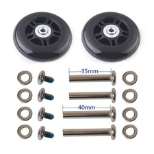 2 Luggage Suitcase Inline Skate Wheels Kit 63x24mm/2.48x0.94in