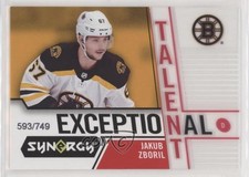 2018-19 Upper Deck Synergy Exceptional Talent 593/749 Jakub Zboril #ET-6 k1r