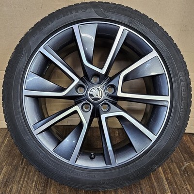 1 original Skoda Karoq Alufelge 7x18 ET45 Braga 57A601025L 57A601025D WR 215/50