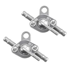2 PCS Inline Fuel Tank Tap Valve, 6mm Motorcycle Inline Fuel Petcock Shut 2PCS