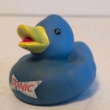 Sonic Restaurant Logo Blue Yellow Rubber Duck Jeep Dashboard