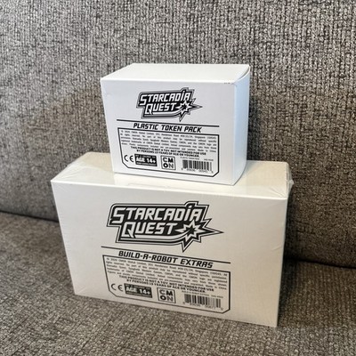 Starcadia Quest PLASTIC TOKEN Pack + Build A Robot Extras READ