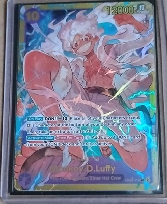 Bandai One Piece CCG Monkey D. Luffy EN Character Alt Art Foil OP05-119 SR
