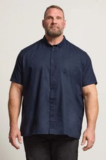 Big & Tall Mens Premium  Short Sleeve Oxford Cotton Shirt