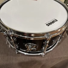 Lang / Gladstone 7x14 8 Ply Maple Black Snare Drum From The Maxwell Collection