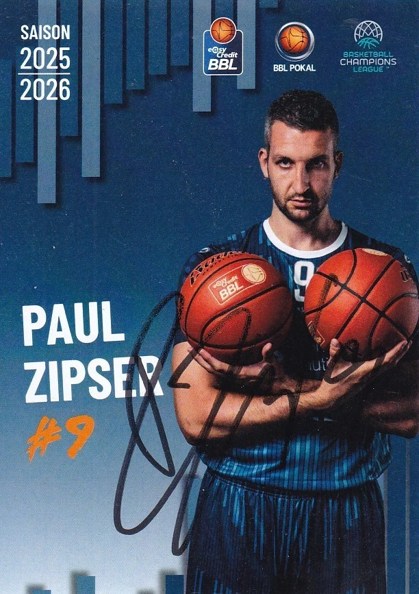 Paul ZIPSER - dt. Basketball-Nationalspieler, Academics Heidelberg 2025/26! - Bild 1 von 1