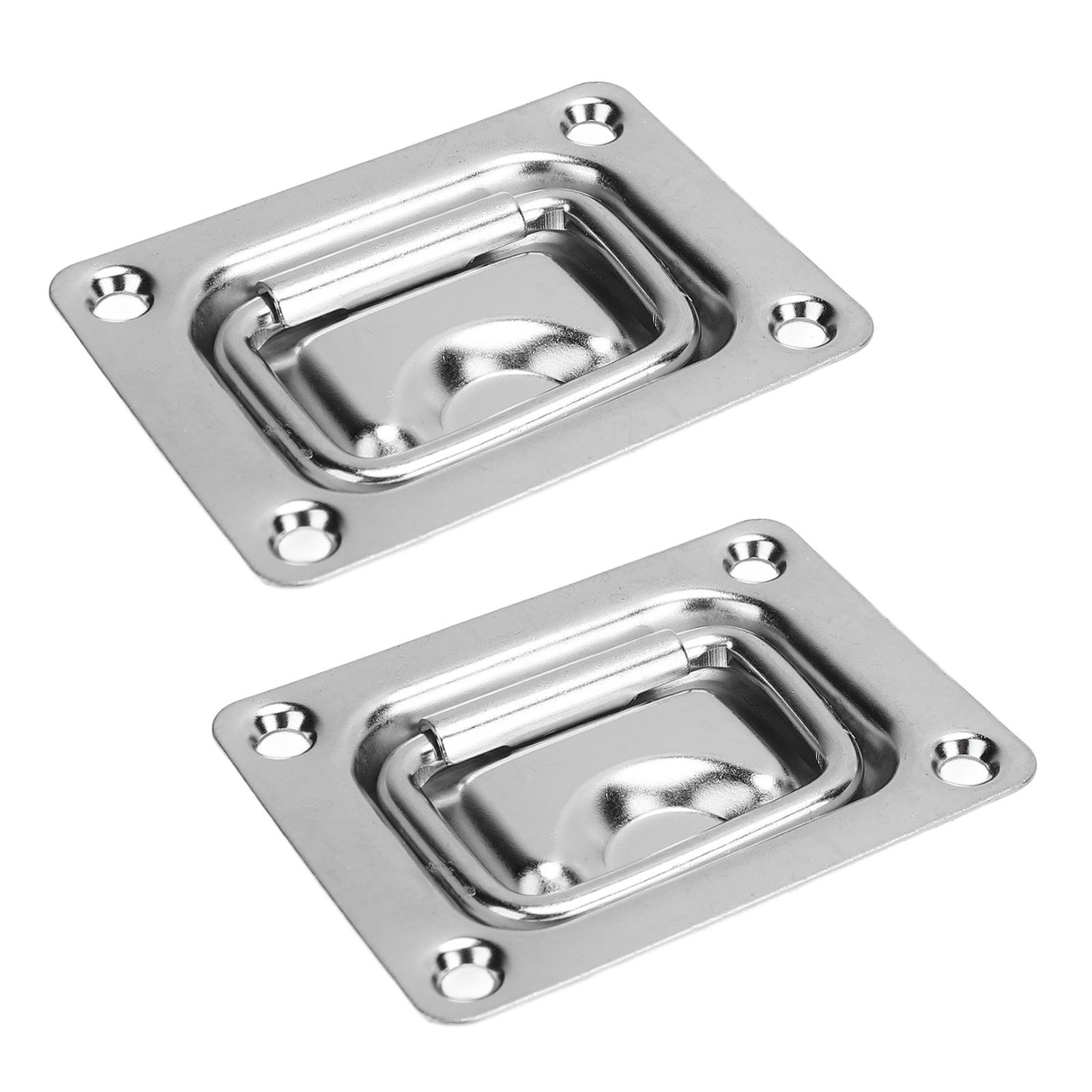 Recessed Pull Handle 2 Pieces 76 X 57 Mm Flush Ring Pull Handle For BAJ