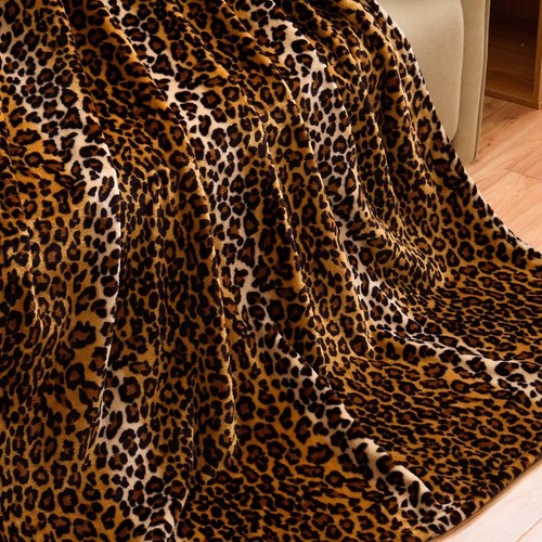 Leopard Printed Throw Blanket for Couch,Bed,Sofa, Soft Cozy 290GSM Classic Le... - Picture 3 of 7