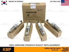 Genuine 4X Spark Plugs for 21-26 G70 G80 Santa Fe Sonata K5 Sorento 18875-09085