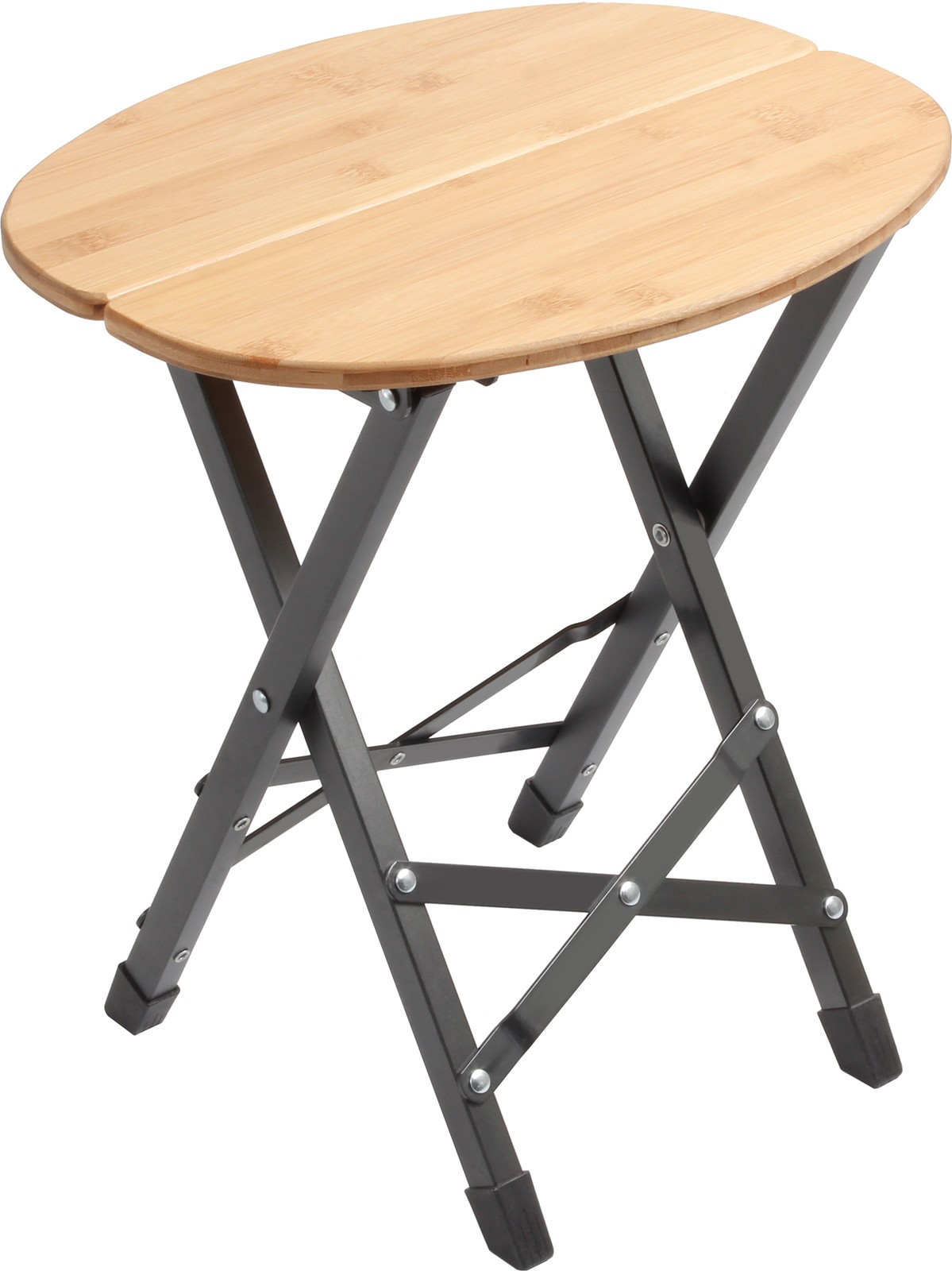 Brunner Twisty Lightweight and Sturdy Oval Folding Camping Table / Stool