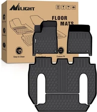 Nilight TPE Floor Mats for Tesla Model X 2022 2023 Floor Liners 6 Seater