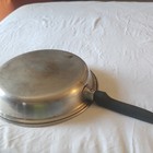 EKCO Flint 10in Stainless Steel Frying Pan Skillet Silver/Black Long Handle — photo 2
