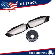Pair Headlight Lens Cover Shell For Audi A4 A4L B9 B8 PA B8.5 2013-15 8K0941005