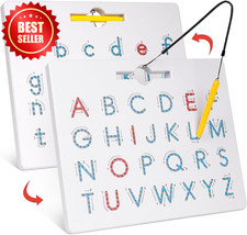 Double Sided Magnetic Letter Board ABC Tracing Uppercase Lowercase Toddler Toy