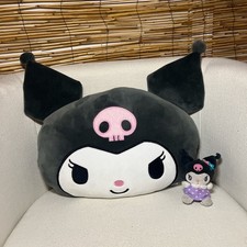 Kuromi pillow with a plush texture. Ideal for adding a fun touch to any space