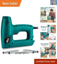 Adjustable Electric Brad Nailer - Lightweight Staple Gun for Easy DIY Projects
