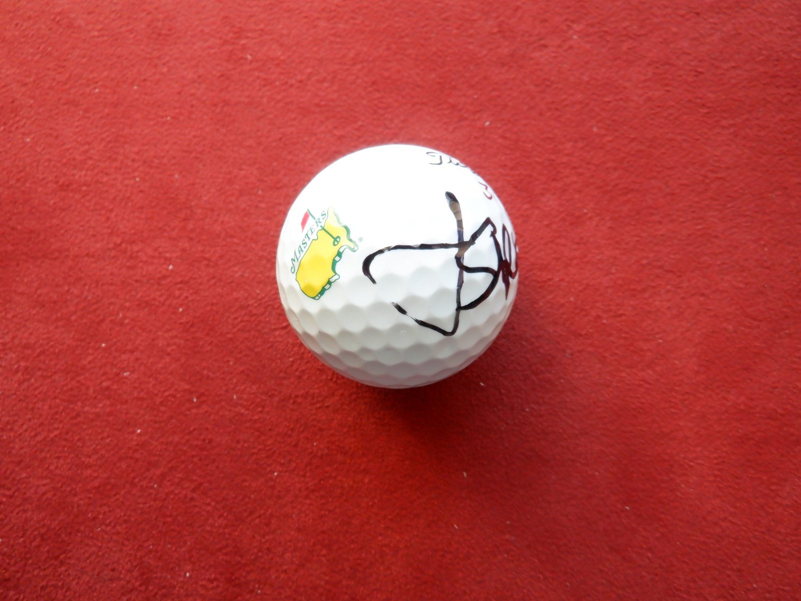 Jordan Spieth Autographed Signed 2015 Masters Champ, new Masters logo golf ball. JSA 