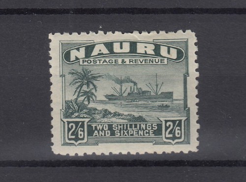 Nauru KGVI 1937 2s 6d Grey Green Freighter SG37b MLH JK9178