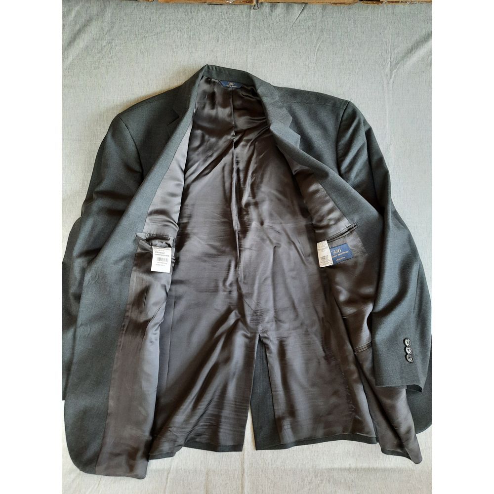 Brooks Brothers 346 Men 48R Stretch Padded Shoulder Single Breasted Wool Blazer