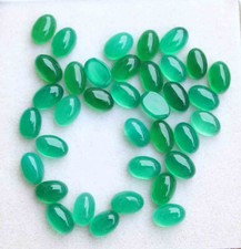 19.70 Ct WHOLESALE NATURAL GREEN ONYX CABOCHON OVAL SHAPE LOOSE GEMSTONE