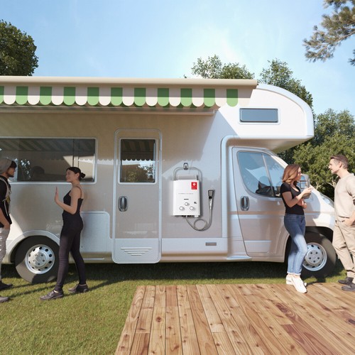 6L Portable Water Heater Propane Tankless Gas LPG Water w/shower kit