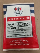 (50) 1oz bags -Yakima Chief Hops -  Amarillo Brand - Past Best Use By Date 10/22