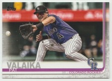 2019 Topps #621 Pat Valaika Baseball Card Colorado Rockies