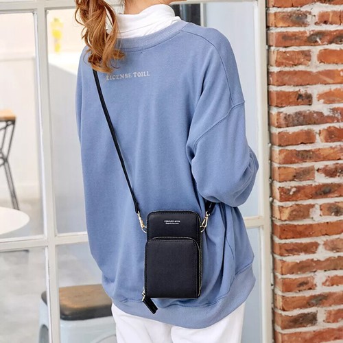 Women Touch Screen Cell Phone Purse Handbag Small Shoulder Bag Cross-body Wallet - Picture 5 of 30