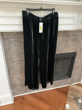 NWT Eileen Fisher IVY Velvet Wide Ankle Pants Size L MSRP 288